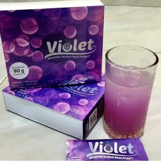 Basu Violet Minuman Collagen Nutrisi kecantikan Kulit 