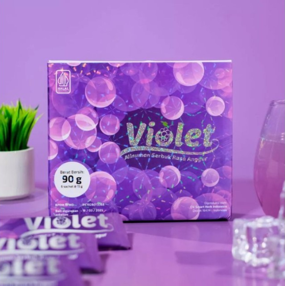 Basu Violet Minuman Collagen Nutrisi kecantikan Kulit 